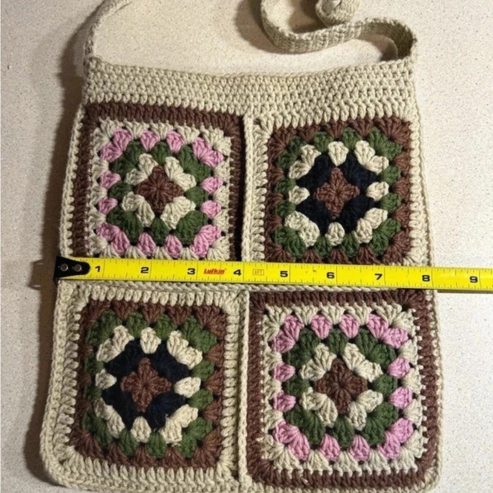 Handmade Crochet Shoulder Bag EUC Paod $44 on Etsy in 12/25